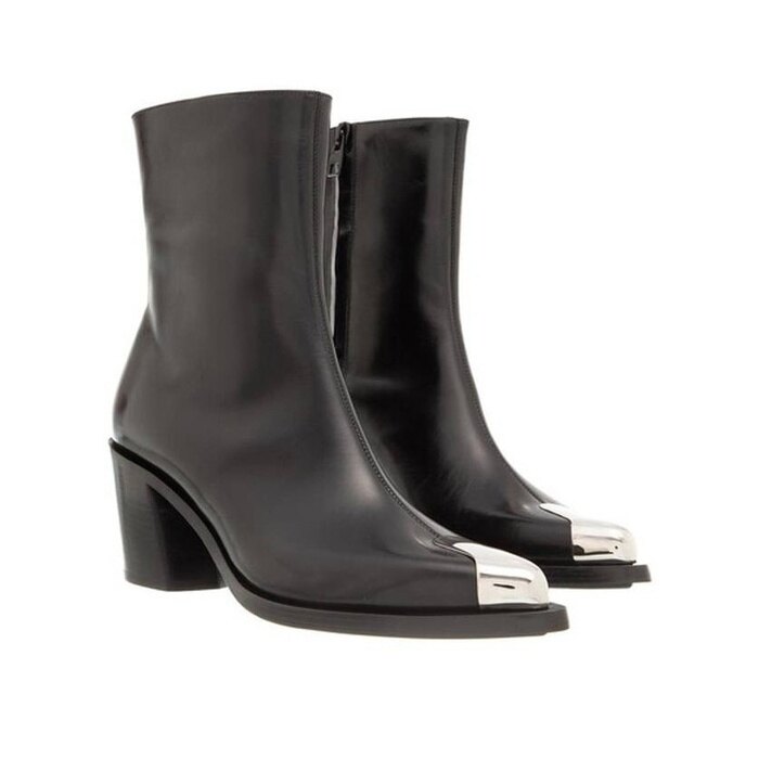 알렉산더맥퀸 메탈 포인트토 앵클 부츠 709986 WHSWD 1081 - Alexander McQueen