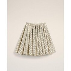 아미 체크 울 캔버스 미디 스커트 FSK229 WV0074 1360 썸네일 1