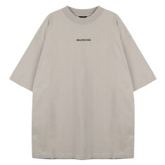 발렌시아가 로고 티셔츠 764235-TOVJ8-9763 썸네일 1