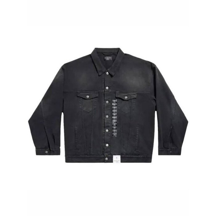 발렌시아가 스티커 데님 자켓 767947 TNW11 1672 - Balenciaga