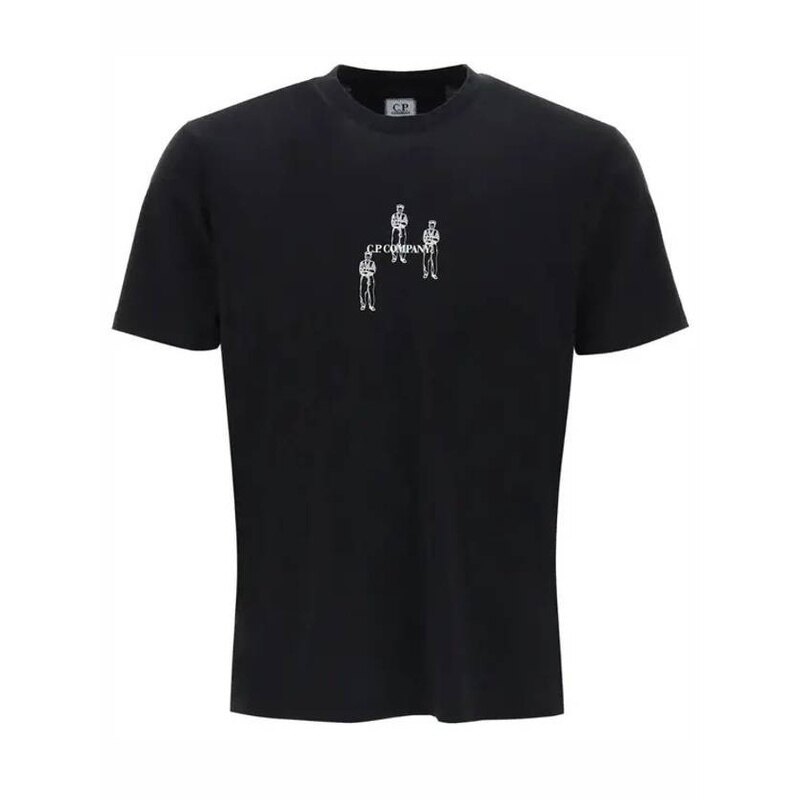 CP컴퍼니 301 저지 릴렉스 그래픽 티셔츠 릴랙스 16CMTS143A 006586W 999 - CP company