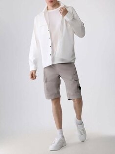 CP컴퍼니 스트레치 Sateen 카고 반바지 새틴 16CMBE116A 005694G 319 썸네일 1