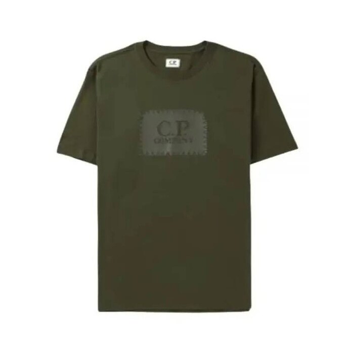 CP컴퍼니 301 저지 라벨 스타일 로고 티셔츠 16CMTS042A 005100W 683 - CP company