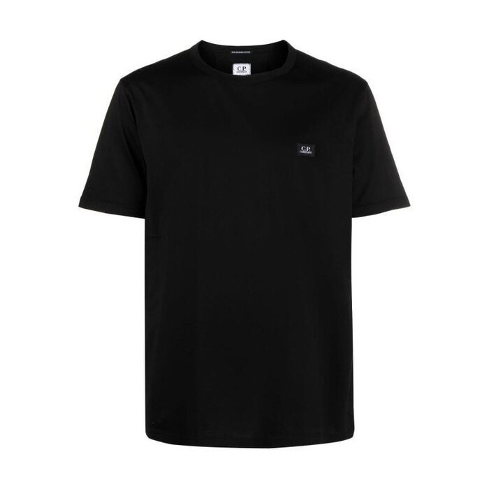 CP컴퍼니 702 머서라이즈 저지 로고 패치 티셔츠 18CMTS087A 006374G 999 - CP company