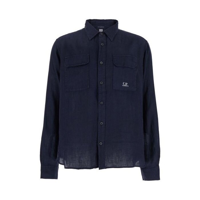 CP컴퍼니 린넨 셔츠 리넨 18CMSH250A 005415G 888 - CP company