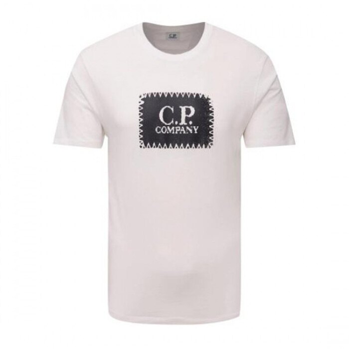 CP컴퍼니 301 저지 로고 라벨 티셔츠 18CMTS029A 005100W 103 - CP company