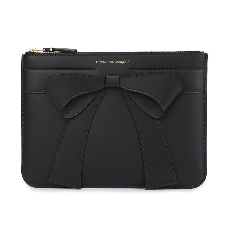 꼼데가르송 빅 보우 레더 파우치백 SA5100BB-BLACK - Comme des Garcons