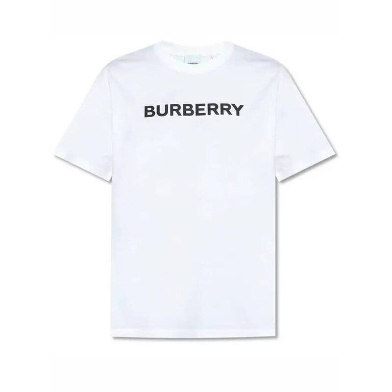 버버리 로고 프린트 코튼 티셔츠 8056724 - Burberry