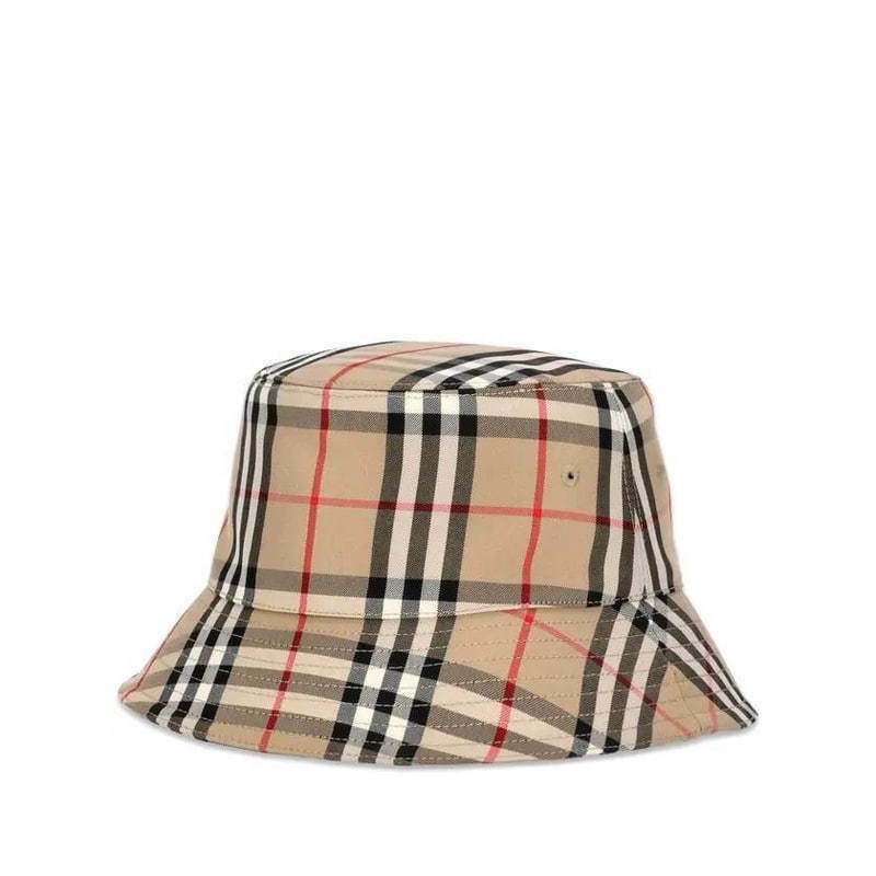 버버리 빈티지 체크 코튼 블렌드 버킷 모자 8026927 - Burberry