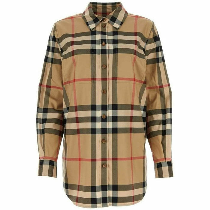 버버리 체커드 코튼 셔츠 체크 8071338 - Burberry