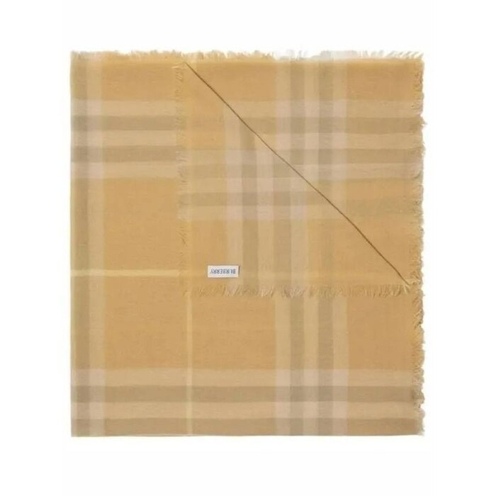 버버리 체커드 울 스카프 체크 8080098 - Burberry
