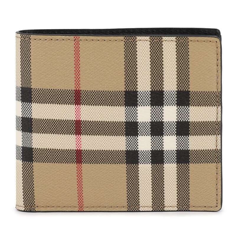 버버리 체크 패턴 바이폴드 지갑 8113131 - Burberry