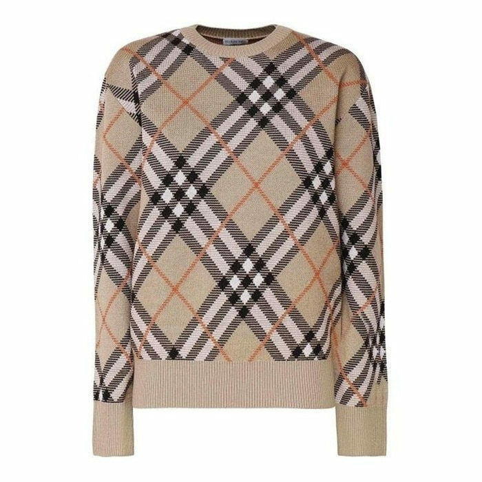 버버리 체크 울 블렌드 스웨터 8093486 - Burberry