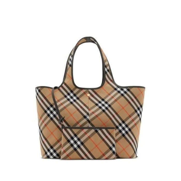 버버리 미디엄 체크 토트 토트백 8093976 - Burberry