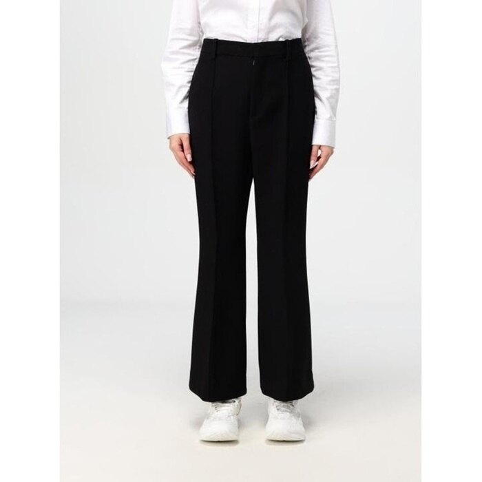 보테가베네타 라이트 울 크레페 트라우저 810473 V4MD0 1000 - Bottega Veneta