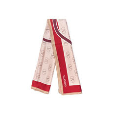 라프리마 [VALENTINO] 발렌티노 VLOGO 실크 풀라드 스카프 1W2EI114-LDY-R13 썸네일 1