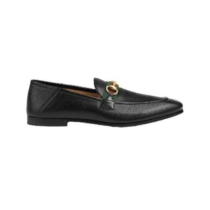 구찌 홀스빗 웹 디테일 남성용 가죽 로퍼 581513 DLCC0 1078 - Gucci
