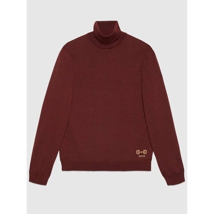 구찌 홀스빗 인타르시아 울 터틀넥 스웨터 729476 XKCOR 6187 - Gucci
