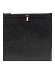 라프리마 [THOM BROWNE] 톰브라운 블랙 페블 그레인 라지 클러치 MAC020L00198-001 썸네일 2
