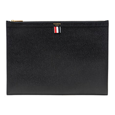 라프리마 [THOM BROWNE] 톰브라운 블랙 페블 그레인 라지 클러치 MAC020L00198-001 썸네일 1