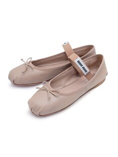 라프리마 미우미우 가죽 발레리나 슈즈 5F794D-XUU-F0NZ2 썸네일 2