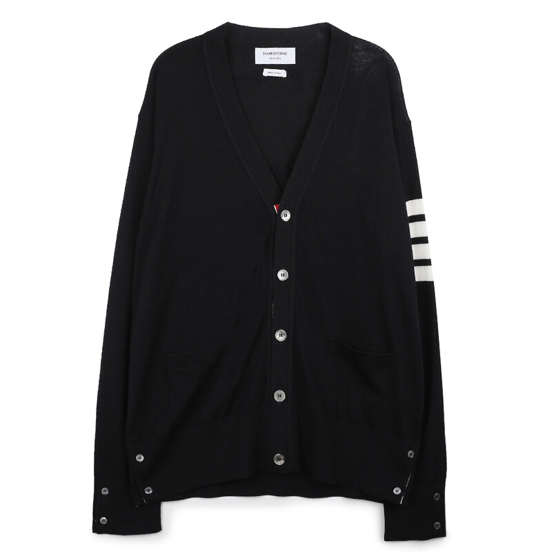 톰브라운 남성 4-바 클래식 메리노 울 가디건 MKC002AY1014-415 - Thom Browne