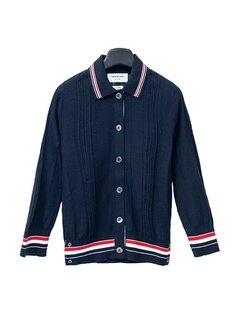 [THOM BROWNE] 톰브라운 여성 트리밍 니트 가디건 FKC460AY3010-415 썸네일 2