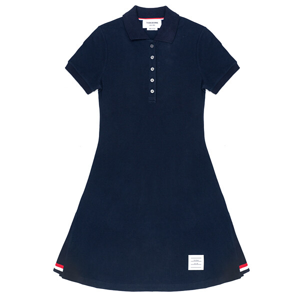 라프리마 [THOM BROWNE] 톰브라운 피케 립 거싯 테니스 드레스 FJD097A00050-415 - Thom Browne
