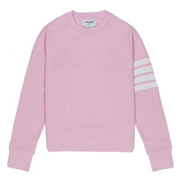 라프리마 [THOM BROWNE] 톰브라운 와플 4-바 래글런 여성 스웨트셔츠 FJT113A06452-680 - Thom Browne
