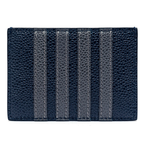 라프리마 톰브라운 페블 그레인 레더 싱글 카드홀더 MAW193A00198-415 - Thom Browne