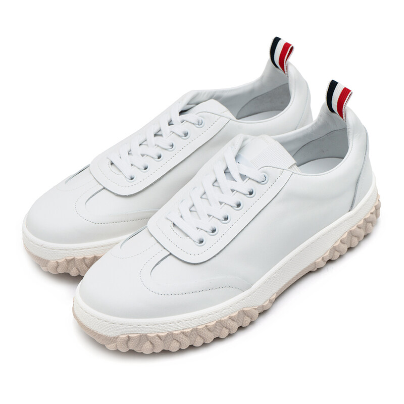 톰브라운 케이블 니트솔 필드 스니커즈 MFD258A05584-100 - Thom Browne