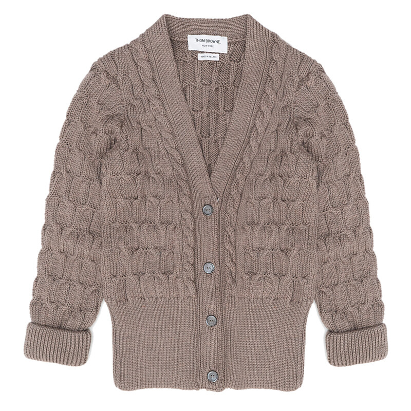 톰브라운 케이블 니트 가디건 FKC527AY1024-215 - Thom Browne