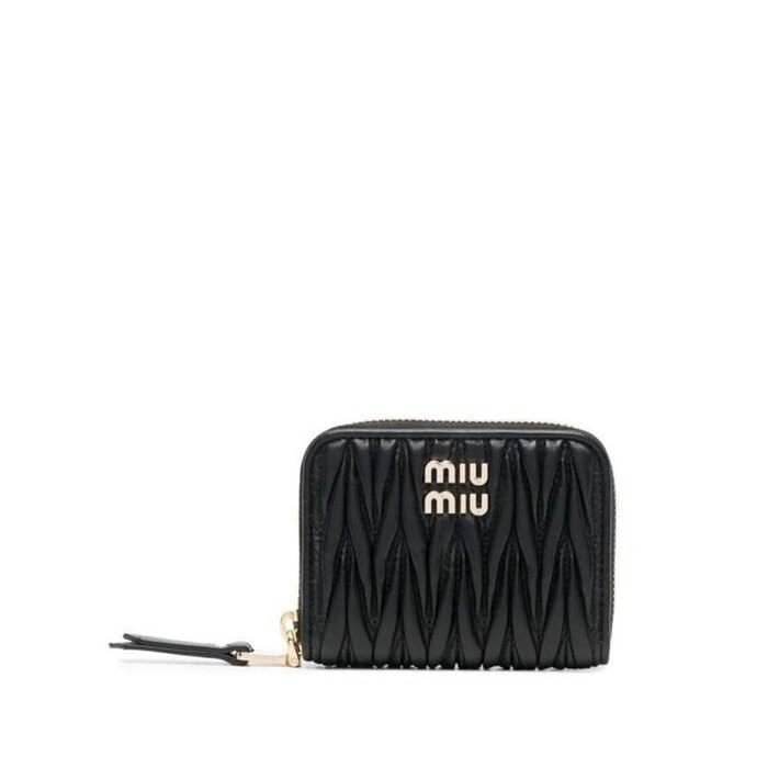 미우미우 마테라쎄 나파 가죽 동전 지갑 5MM268 AFPP F0002 - Miu Miu