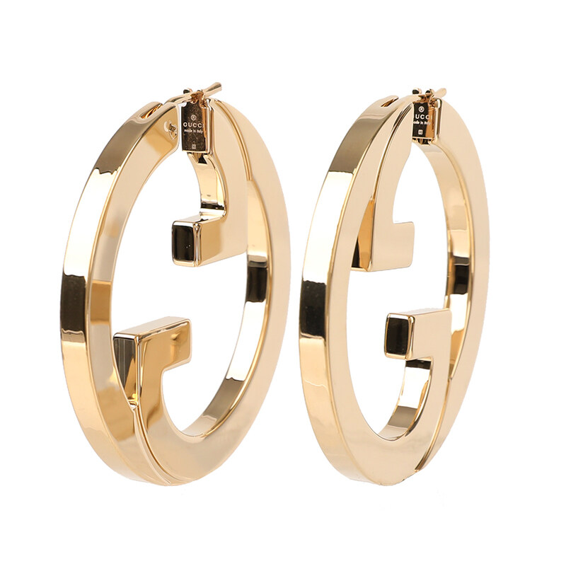 구찌 블론디 컷 아웃 후프 귀걸이 837221-I4710-0912 - Gucci