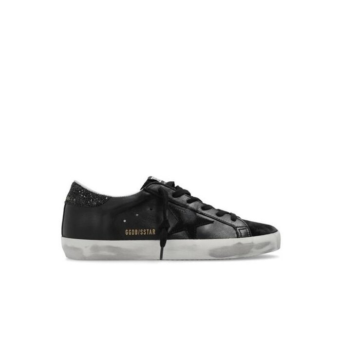 골든구스 슈퍼스타 스니커즈 블랙 글리터 스타 GWF00101 F003463 90100 - Golden Goose