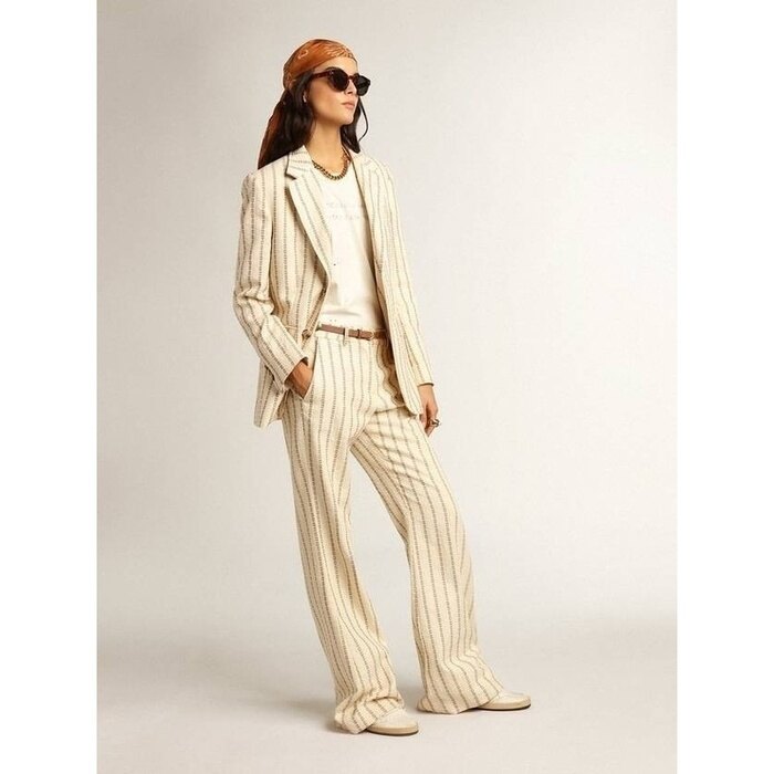 골든구스 여성 자카드 모티프 코튼 팬 GWP01327 P000968 82106 - Golden Goose