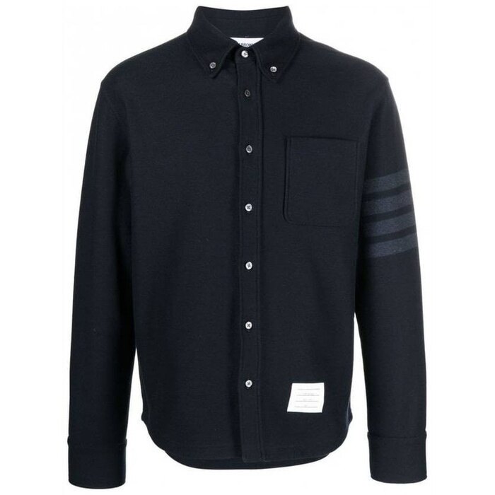 톰브라운 4바 테크 트윌 버튼 다운 셔츠형 자켓 MJT361A 06772 415 - Thom Browne