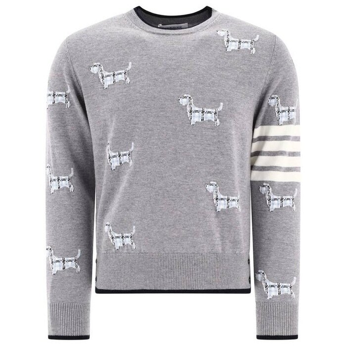 톰브라운 헥터 인타르시아 크루 넥 스웨터 MKA490A Y1002 055 - Thom Browne