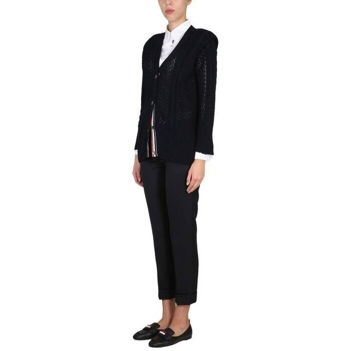 톰브라운 로우라이즈 수퍼 120수 트윌 울 스키니 팬 FTC025V 00626 415 - Thom Browne