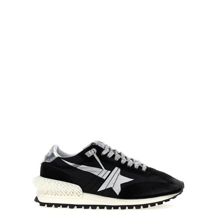 골든구스 마라톤 나일론 어퍼 실버 스타 GWF00684 F005675 90179 - Golden Goose
