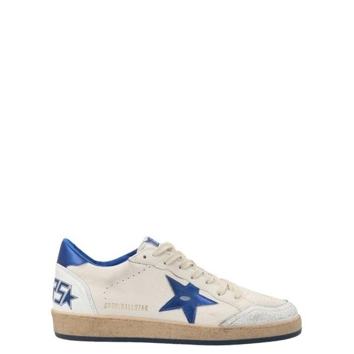 골든구스 볼스타 화이트 스니커즈 블루 스타 GMF00117 F002198 10327 - Golden Goose