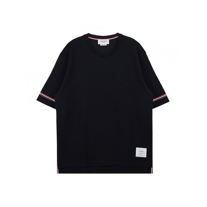 톰브라운 코튼 럭비 숏 슬리브 티 MJS282A J0199 415 - Thom Browne