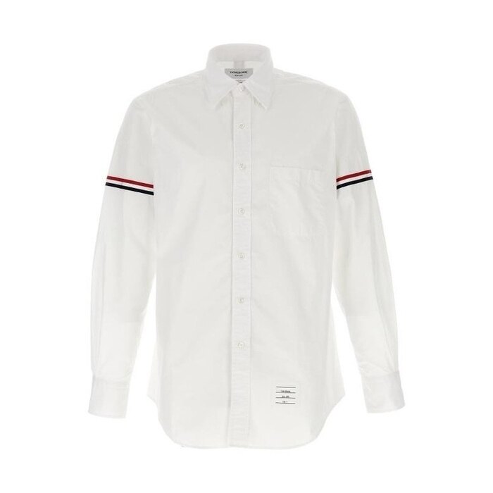 톰브라운 클래식 코튼 포플린 암밴드 셔츠 MWL150E 03113 100 - Thom Browne