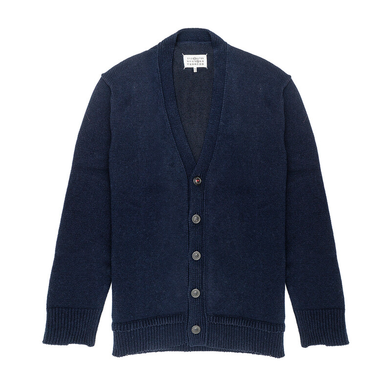 메종 마르지엘라 엘보우 패치 가디건 SI1GP0003-S18064-511F - Maison Margiela