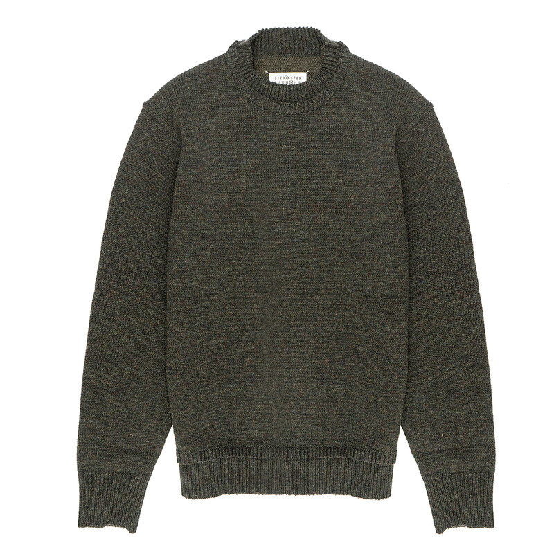 메종 마르지엘라 엘보우 패치 스웨터 SI1GP0001-S18064-695F - Maison Margiela