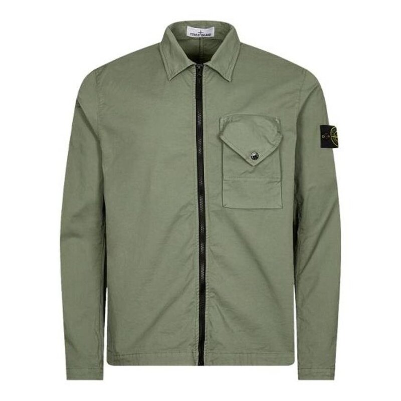 스톤아일랜드 11010 스트레치 코튼 개버딘 Overshirt Regula 791511010 V0055 - Stone Island