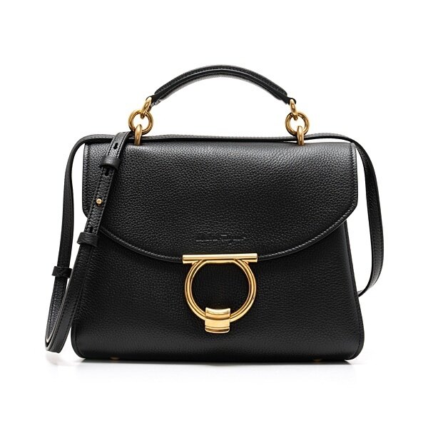 페라가모 MARGOT 간치니 핸드백 21-H493 NERO 720168 - Salvatore Ferragamo