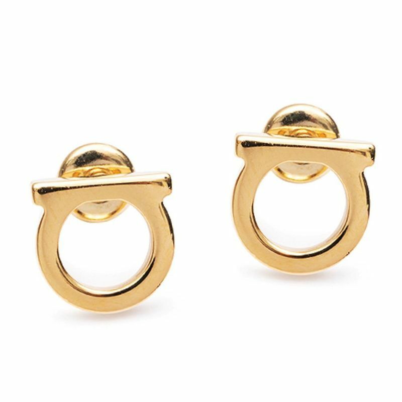 라프리마 [FERRAGAMO] 페라가모 간치니 귀걸이 76-0120 GOLD 696432 - Salvatore Ferragamo