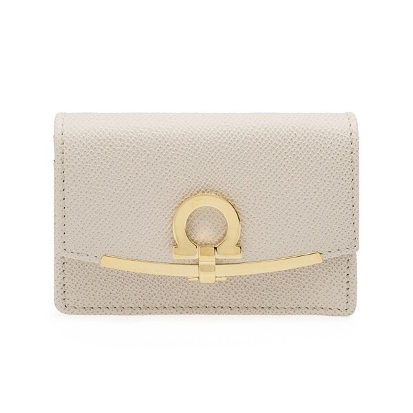 라프리마 [FERRAGAMO] 페라가모 간치니 카드 케이스 22-D198 BONE 740823 - Salvatore Ferragamo