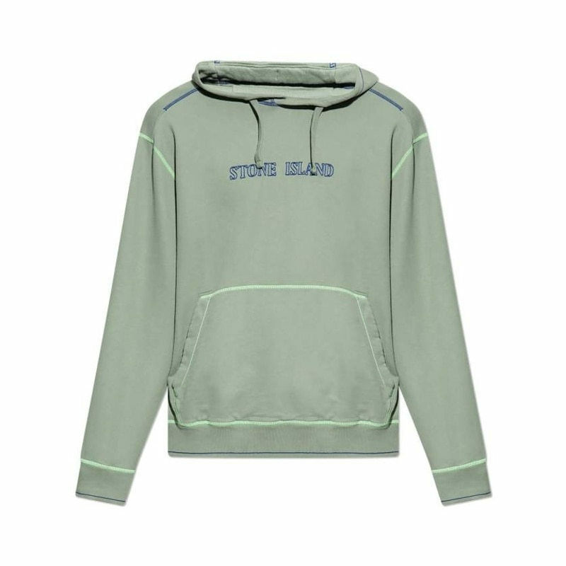 스톤아일랜드 60678 브러쉬드 코튼 플리스 후드 Sweatshir 791560678 V0055 - Stone Island